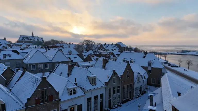 Harderwijk in de sneeuw